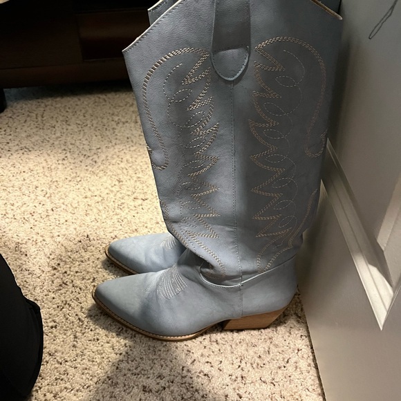 Blue Cowboy Boots - Picture 2 of 3